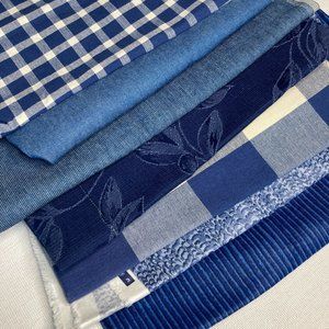 Fabric Luxury Pillow Drapery-Weight P. Kaufmann 8 Pcs Blue Coordinating